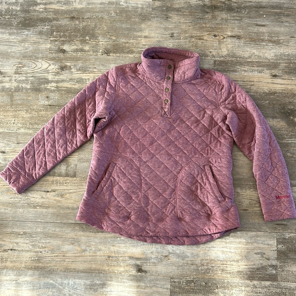 Marmot 3/4 Button Quilted Pullover - image 1